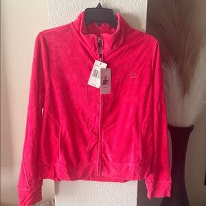 Juicy Couture Vibrant Pink Teddy Jacket